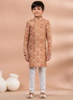 Cotton Multi Traditional Wear Digital Printed Kids Kurta Pajama